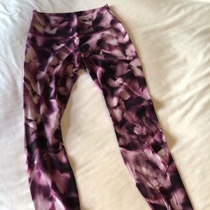 Pink tie-dye Lululemon leggings